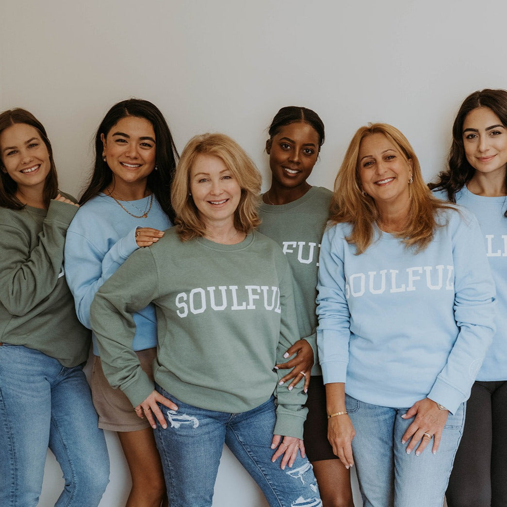 Soulful Sky Blue Crewneck Sweatshirt