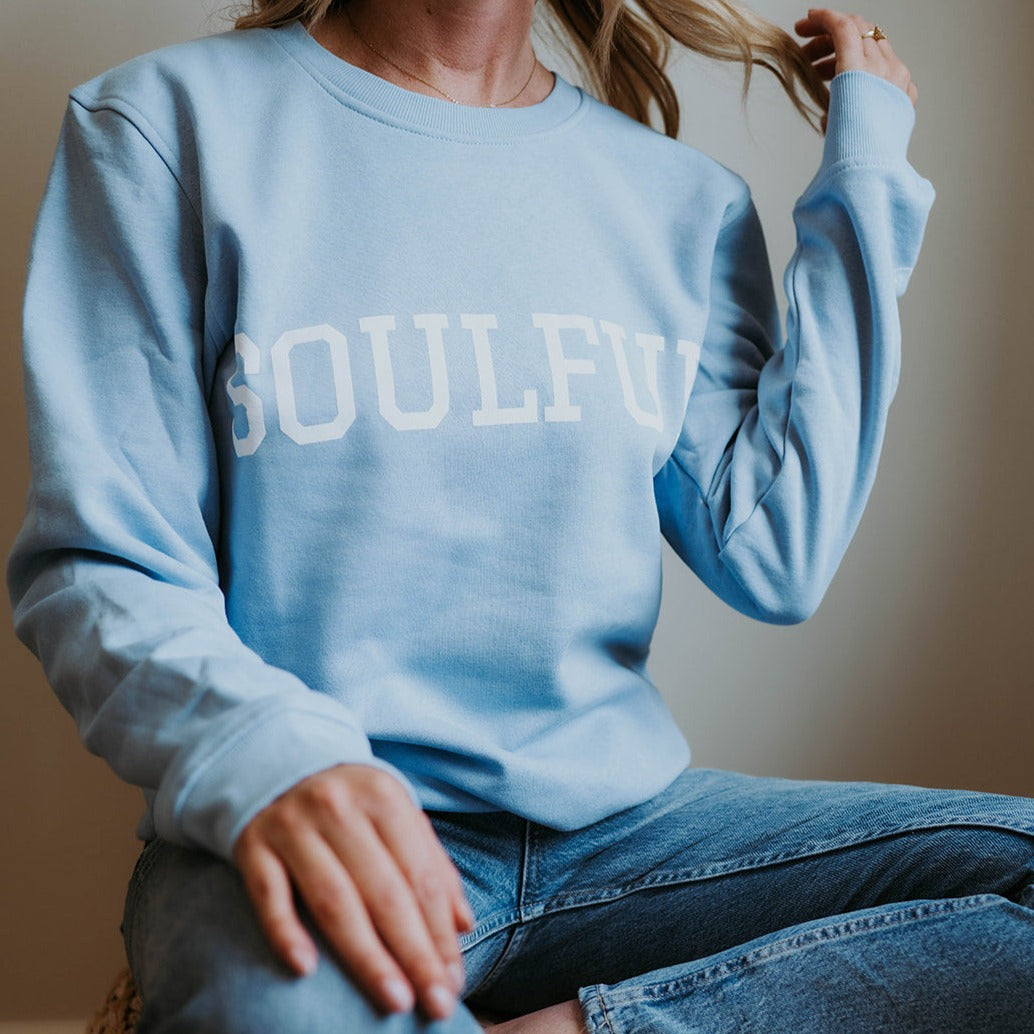 Soulful Sky Blue Crewneck Sweatshirt