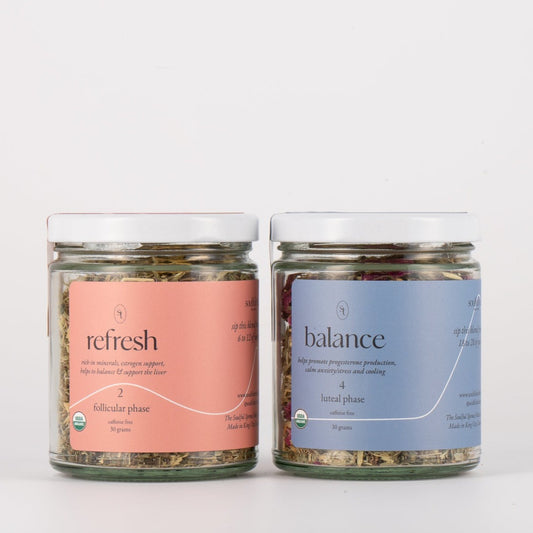 perimenopause & menopause easing duo glass jar